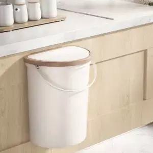6L/10L 뚜껑付き 휴지통 RV 캠핑 보트 카라반 모터홈용 문 벽 차량에 설치하기 편리함