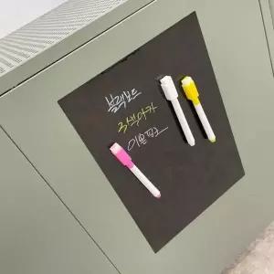 [제이큐]냉장고 마그넷 부착형 블랙보드 컬러마카세트 보드칠판