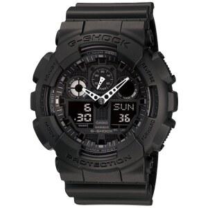 카시오 G-SHOCK GA100-1A1 | 남성용 튼튼한 아날로그-디지털 시계 200M 방수 충격 및 자기 방지 스포티하고 견고한 디자인