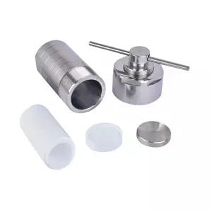 25ml 테프론 라이닝 수열 합성 오토클레이브 반응기 220°C 3Mpa 304 스틸 고압 PTFE 소화 탱크 용기