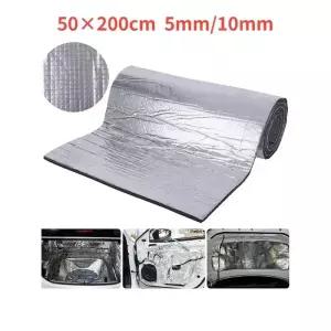 내화성 단열 방음매트 200x50cm 음향 열 차단 벽 패널 자동차 데드닝 소음