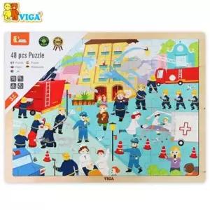 비가(VIGA) 48피스퍼즐 화재진압 (V44581)그림 놀이 유아 아동 어린이 감각발달 완구 48