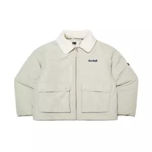 코닥 에센셜 플리스 카라형 패딩 자켓 BEIGE K3423EPJC5BEI 3567675