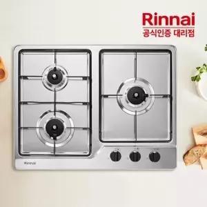[전국설치] 린나이 3구 빌트인 가스레인지 RBR-S3603DIJ 가스쿡탑 GS