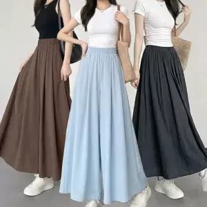 [폴앤폴]뉴 쿨링 와이드 플레어 치마바지 5color