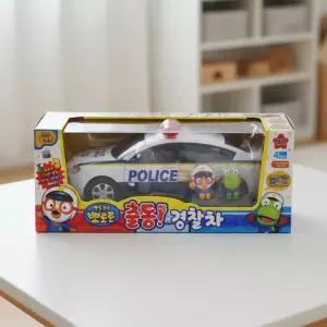 뽀로로 출동 경찰차 자동차 캐릭터 미니카 라이트 모형 멜로디 사운드 피규어 경찰놀이 장난감
