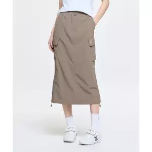 엠엘비 3FSKB0363-50BRL 여성 롱스커트 고프코어 셔링 카고 롱 스커트 NY L.Brown 6019095