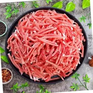 잡채유슬 국내산 돼지 후지 뒷다리 8mm채설기 5kg 캠핑고기