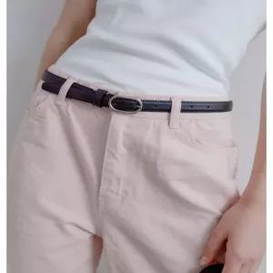 질스튜어트 뉴욕 베누아벨트 블랙 버클장식 소가죽 벨트 JABE5F180 BK