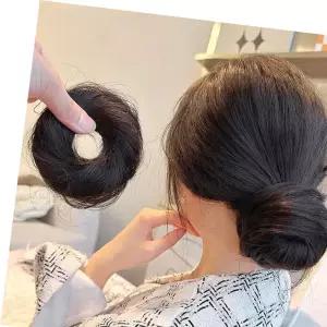 가발 당고 똥머리 부분 헤어피스 인모 올림머리