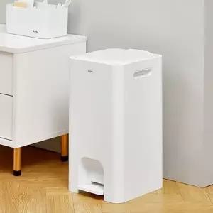 [제이큐]쓰레기통 20L 페달형 저소음 분리수거 휴지통