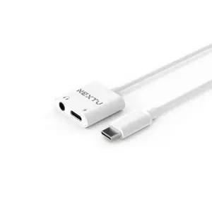 Type-C to 3.2mm 스테레오 + PD충전 변환출력 컨버터 NEXT-AV2307