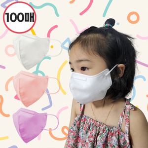 굿필링 귀편한 KF-94 새부리형 아동용 어린이 컬러 패션 마스크 소형 화이트 100매