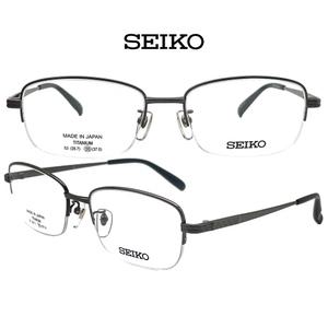 SEIKO 반무테 패션 명품 일제 세이코 SJ9017 그레이 경량 가벼운 티타늄 안경 안경테