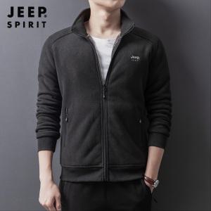 JEEP 남성 도톰한 플리스 집업 점퍼 카디건