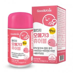 내츄럴플러스 굿앤키즈 알티지 오메가3 츄어블 90캡슐