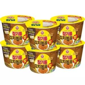 오뚜기 참기름김치볶음밥 259g 6개/컵밥 덮밥 즉석밥