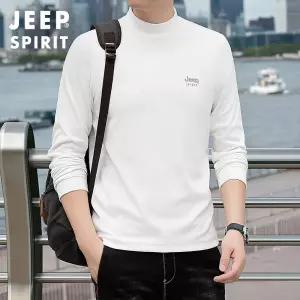 JEEP SPIRIT 남자 반폴라 맨투맨 가을 겨울 데일리룩 긴팔 티셔츠