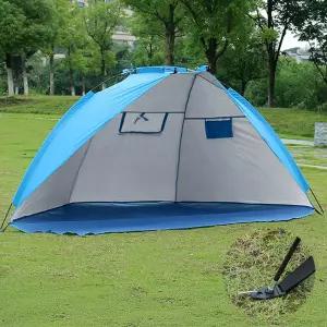 2인용 비치쉐이드 그늘막텐트 블루 220X120CM 야외쉘터