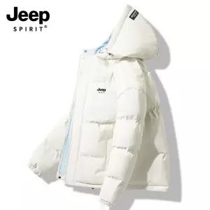 JEEP SPIRIT 여성 면 패딩 루즈핏 후드 재킷 아웃도어 바람막이 겨울점퍼