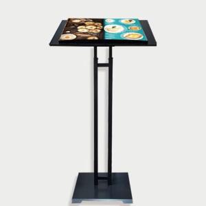 탁상액자 아크릴 메뉴판거치대 슬림2기둥 블랙 480mm