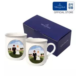 빌레로이앤보흐 디자인나이프 웨딩머그2P 선물세트