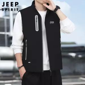 JEEP SPIRIT 남성 가을 겨울 경량 패딩 조끼