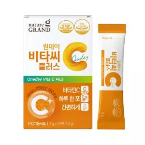 네이처그랜드 원데이 비타씨 플러스 2g 20포 면역기능향상 항산화 유해산소 감소