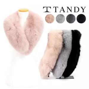 [탠디][탠디] TANDY 폭스카라숄 대 퍼 머플러