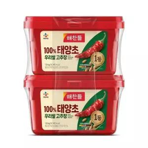 해찬들 고추장 1.8kg x 2개 태양초 매운맛 제육볶음 떡볶이 비빔 양념장 코스트코