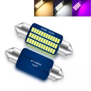210개 31mm 36mm 39mm 41mm LED 라이트 C5W 페스툰 LED 실내등 핑크 아이스 블루 웜 화이트 번호판등 독서