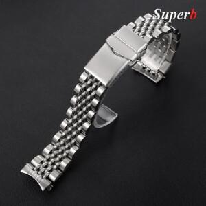 세이코 솔리드 스테인레스 스틸 밴드 호환 용   Srpd Skx007/Skx009 주빌리 커브드 엔드 브레이슬릿 스크류