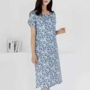 [데드라](100size)패턴반팔풍기포인견원피스 OPE3016