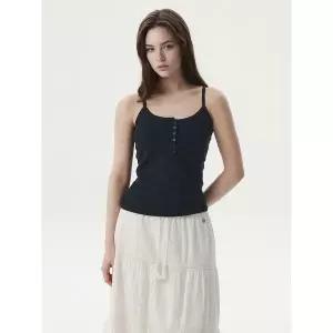 [후아유][AK수원점] [후아유] 여성 Eyelet Henry Neck Sleeveless WHRNG2522F