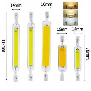 미니 유리 디밍 가능 R7S LED 조명 5W 78mm 10W 118mm COB 램프 J118 J78 전구 할로겐 완벽 대체 AC220-240