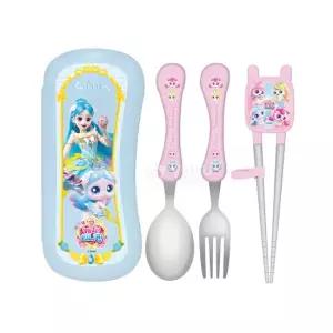 오너클랜 캐치티니핑 사뿐핑 풀커버 교정 케이스 세트 수저세트 어린이수저세트