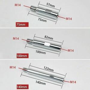 앵글그라인더 연장 연결봉 M14 나사 어댑터 샤프트 암 3 4 5.5인치 연마 패드 연삭