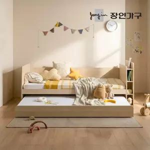 [장인가구]뉴피터 LED 수납헤드 E0 슬라이드 2단침대 침대프레임 S