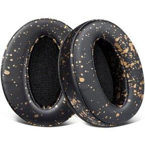 SOULWIT EARPADS REPLACEMENT FOR SENNHEISER HD 4.50BT /HD 4.50BTNC /HD4.50SE /HD4.40BT /HD4.30G /HD4.20S /HD458BT 450 /HD450BT /HD400S /HD350BT /ADAPT 360(MB 360 UC) 361 - BLACK GOLD