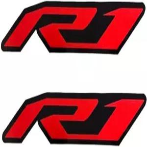오토바이 반사 유연 차량 스티커 장식용 비닐 범퍼 스틱 연료 탱크 배지 엠블럼 데칼 YZF R1 S M 레드와