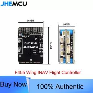 JHEMCU F405 윙 플라이트 컨트롤러 INAV 내장 기압계 자이로스코프 OSD BEC 모듈 RC 고정익 비행기용 FC 액