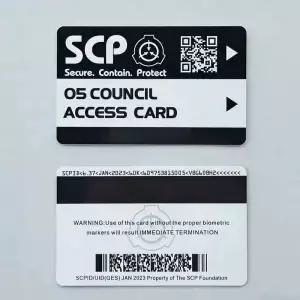 SCP 수석 과학자 출입증 재단 코스프레 소품 수집용 연구 감독자 신분증