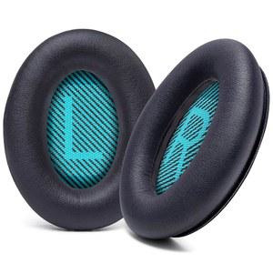 WC PADZ QC25 - BOSE QC15 QC25 QC35 및 35II용 업그레이드된 이어패드 | WICKED CUSHIONS 제조 | QC2 AE2 AE2I AE2W 및 SOUNDLINK에도 호환됩니다. 부드러운 가죽 고급 메모리 폼 | 블랙