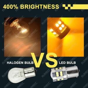 2/4pcs P21W 1156 BA15S LED 전구 자동차 Trun 신호 주차 브레이크 조명 12V 24V 3030-24SMD 6500K 화이트