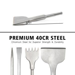 5PC SDS 플러스 라운드 생크 타일 삽 전기 해머 Chise 벽 콘크리트 충격 임팩 드릴 5 치아 비트 Masonry Sl