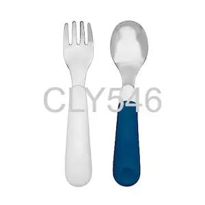 OXO 토트 아동용 온더고 포크 스푼 세트 네이비 미국정품 빠른배송 
