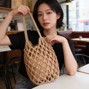 그물 비치백 숄더백 네트백 이중가방 여름 바캉스 휴가 해변 여행...