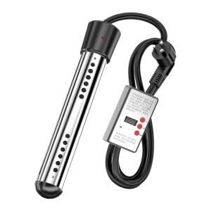 돼지꼬리히터 퐁당히터 기숙사 수조 온수봉 물히터 2500W 2000W 300W 온수 샤워 스텐 가열기 캠핑 휴대용 전기히터 액체 가열 장치 안전 자동 전원 차단 미지원 모델