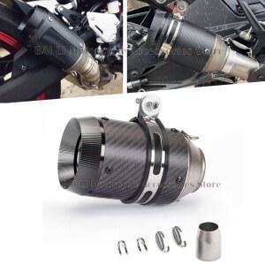 개조된 유니버셜 51mm 오토바이 배기관 카본 파이버 머플러 Z900 Z1000 닌자400 CBR500 R6 MT07 MT09 Z250