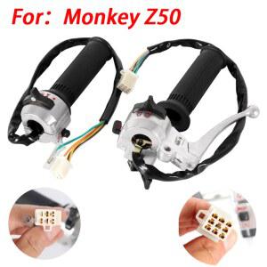 오토바이 좌우 핸들 바 스위치 및 22mm 핸들 그립 혼다 Z50 Z50A Z50J Z50R 미니 트레일 몽키 바이크 부품